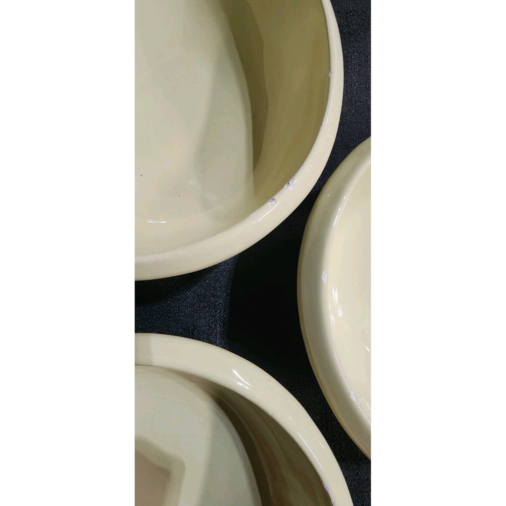 Hotel Charter Club Spa Yellow Teardrop Serving Bowls Set of 3 Made In Italy - Picture 5 of 10